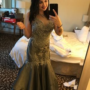 Floor length ball gown